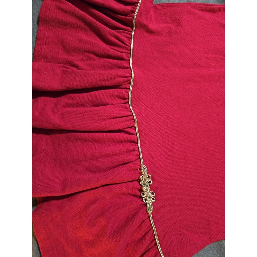 Ralph Lauren NWT Red Girls Tennis Dress Polo Gold Detail Red Pony Preppy Medium - Picture 5 of 6